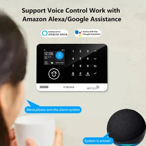 FUERS Smart Home Alarm System – WiFi + GSM Security Alarm with Door & Motion Sensors, Tuya App Control